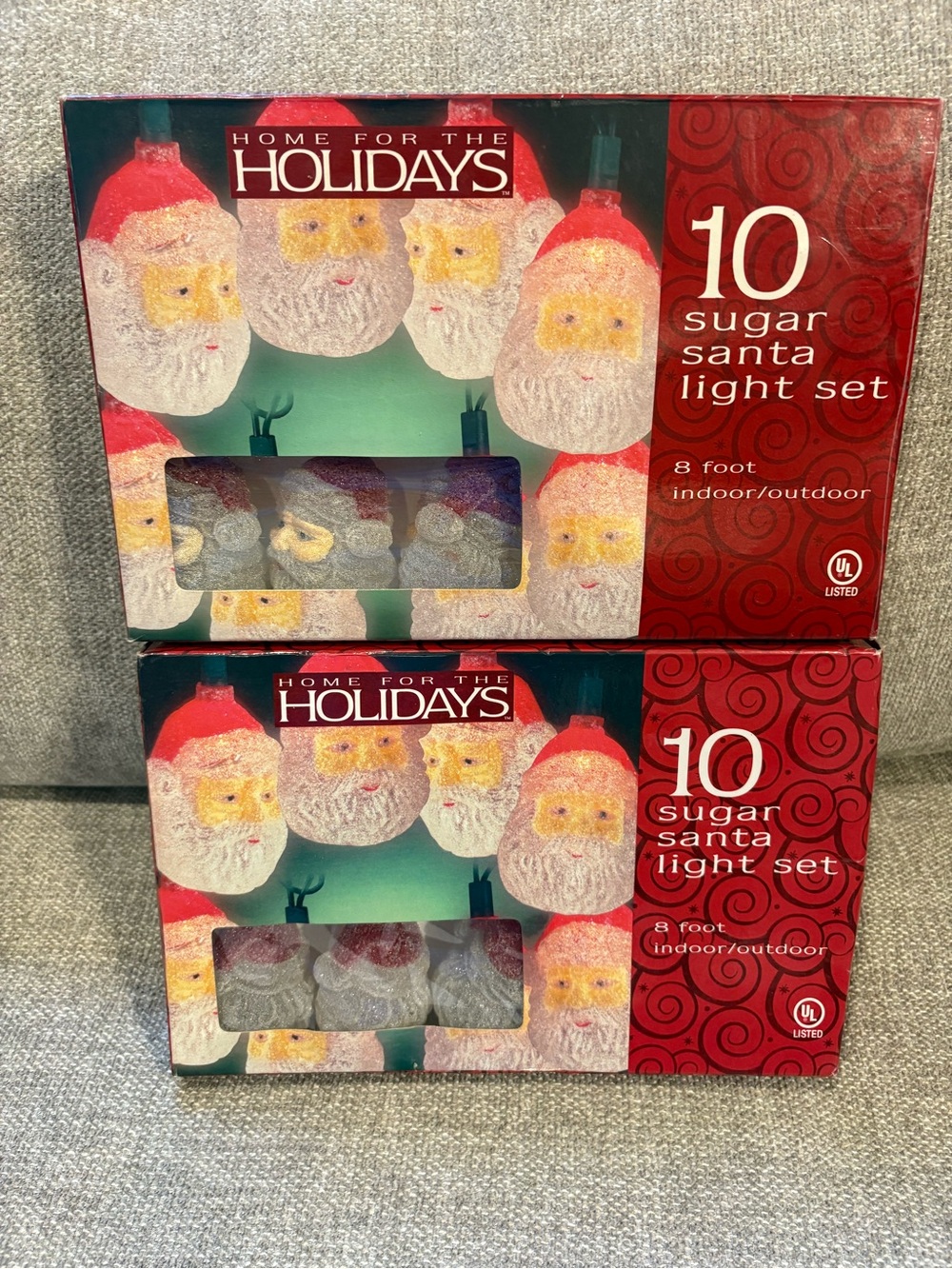 Home for the Holidays Sugar Santa Novelty String Light Sets, Multicolor 8 ft UL